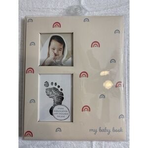 Little Pear by Pearhead My Baby Book Memory Album w Photo Frame &‎ Ink Pad 9x11